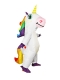 Надувной костюм Единорог, белый
